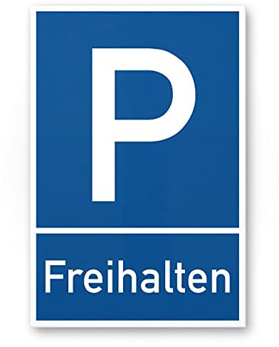 Komma Security Parkplatz Freihalten Schild 20 x 30 cm Hinweisschild Privatparkplatz Privatgrundstück Parkplatzschild Reserviert - Parkplatz freihalten vermietet Parkverbot Falschparker