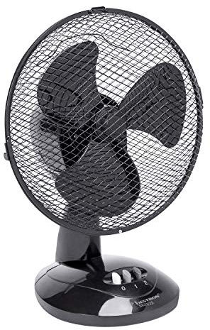 Bestron Ventilador de Sobremesa, Función Giratoria, Altura: 35,5 cm, Ø 27 cm, 30 W, Negro