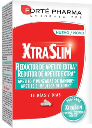 Control de peso. XtraSlim Reductor de apetito, 60 cápsulas. Forté Pharma