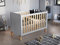 Love For Sleep Culla Neonato 120x60cm con Materasso Aloe Vera Pino Bianco FRANCIS Culla Neonato Legno - Lettino Neonato Trasformabile Legno Pino Baby bed, Lettino Bambino 0-3 ANNI