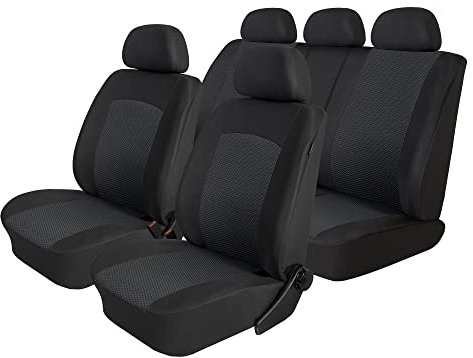 ewaschbaer Maßgeschneidert Polyester Sitzbezüge kompatibel mit VW Caddy 2 K (5 Sitzer) ab 2003