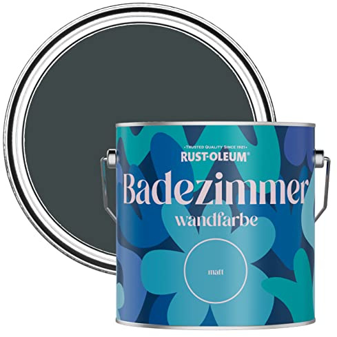 Rust-Oleum Black Water-Resistant Bathroom Wall & Ceiling Paint - Black Sand 2.5L