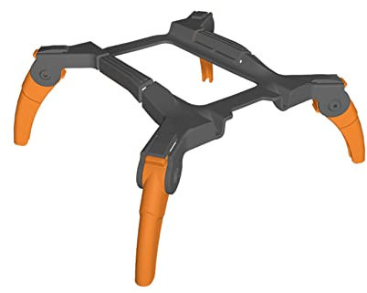 Hensych Für Mini 2/SE/Mavic Mini-Drohne, 32 mm, faltbares Fahrwerk, Spinnenfüße, Ständer, integrierter Erhöhungsschutz, Halterung, Stützbein, erhöhter Verlängerungsschutz (Orange)