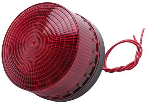 Benefischl Industrieller Blitzlicht, LED, AC 220 V, Stroboskoplicht, Warnleuchte, Rot, Lte-5061