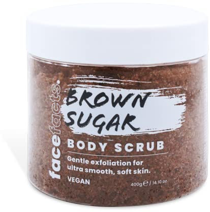 Face Facts Body Scrubs | Brown Sugar | Exfoliates + Softens |400g, 400 g (Pack of 1)