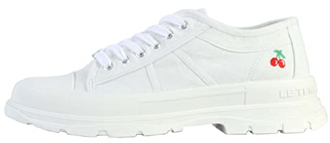 Le Temps des Cerises - Lina White l - Blanc - Taille 40 - Chaussures Basses Toile