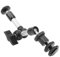 Brazo Mágico de 7 Pulgadas, Soporte de Base de Brazo Universal Ajustable Soporte Tornillo de 1/4 Pulgadas para Cámara/LCD/Monitor DV/Luces LED/Luz de Flash/Micrófono, Etc. (7 Pulgadas de Plata)