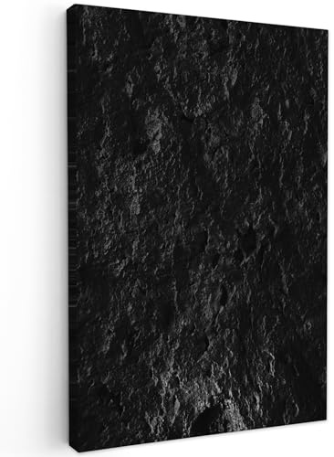 MuchoWow© Stampa Foto su Tela 60x90 cm Quadro Moderno Soggiorno Quadretti da Parete Decorazioni Casa Nero - Bianco - Grotta - Pietra - Natura