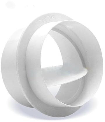 NaBeli Clapet Anti-Retour Rond de Tuyau de PVC, clapet Anti-Retour de Bain de Ventilateur de Ventilation de Salle de Bains, Valeur à Sens Unique 80~200mm (Size : 125)