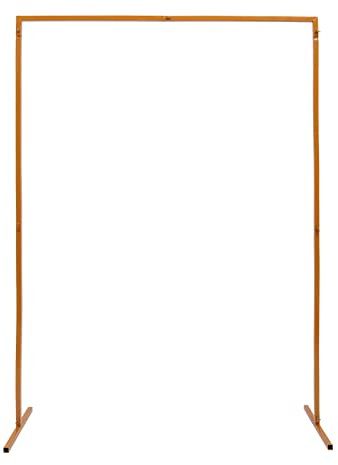 CLEADONG Goldener Metallrahmen 2 * 1.5m Hintergrund Ständer, Metall Hochzeitsbogen Für Hochzeitsbogen, Fotohintergrund Ständerfotowand, Backdrop Stand Für Party Events Dekoration Fotokabine Hochzeit