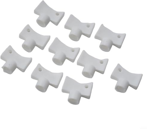 SMZhomeone Radiator Valve Keys White Plastic Radiator Bleeder Key Heater Bleed Key Wrench 10PCS Heater Bleed Tool For Plumbing