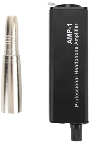 Buachois Amplificateur de Casque Portable, contrôleur de Volume de Casque XLR à 3,5 mm, convertisseur d'amplis de Casque pour écouteurs pour Performances sur scène