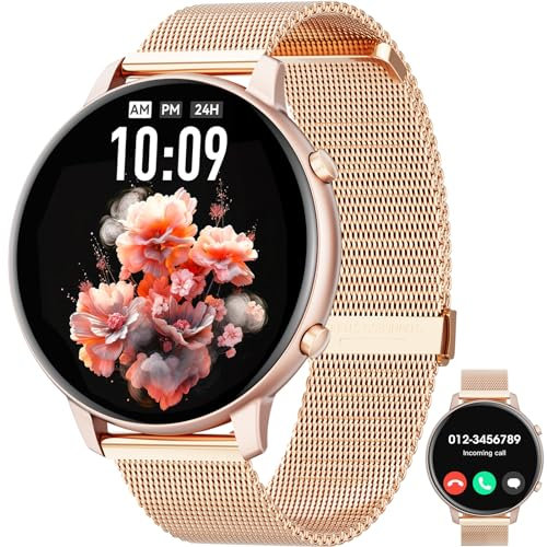 Hwagol Smart Watch (Answer/Make Calls), 1.39 Fitness Tracker, Smartwatch Heart Rate/Sleep Monitor/Pedometer/Calories, 140+ Sports Modes, Waterproof Women's Men's Fitness Watch for Android iOS