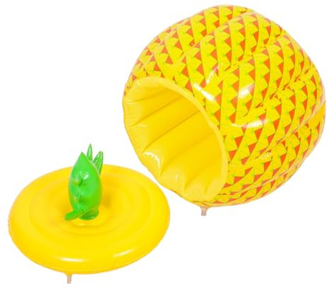 Ciieeo Inflatable Pineapple Ice Bucket Portable PVC Cold-Resistant Wine Bucket for Parties and Pool Use