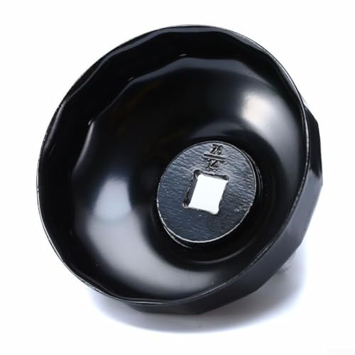 Herramienta de extracción de llave de filtro de aceite, 76 mm x 14 flautas, material de acero, fácil instalación, accionamiento de 3/8, para Mercedes