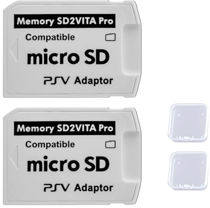 ExcellaElite Memory Card Adapter 2PCS SD Adapter Used SD Memory Cards Adaptre Portable Memory Card Converter for 3.65 System or Higher with Box