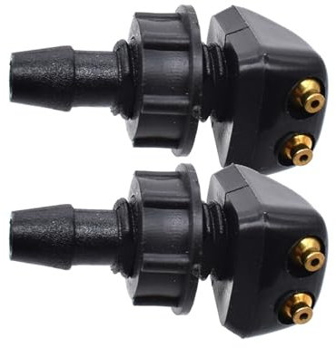 MEXWLOP 2 Stücke Auto Windschutzscheibe Wiper Washer Sprühdüsen Universal Auto Windschutzscheibe Sprinklerdüse Wassersprüher Jet Outlet Einstellung Scheibenwaschdüse