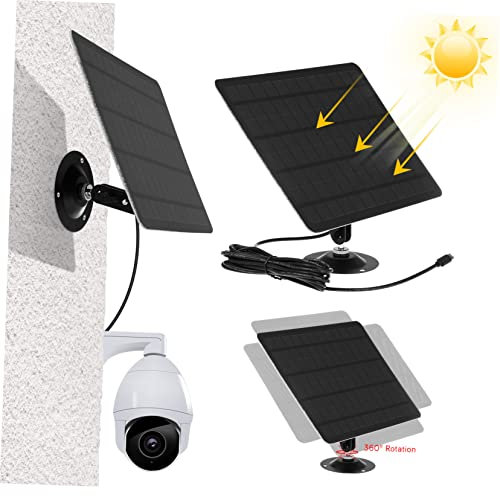 BESPORTBLE 20w Paneles Solares De Pared De Monocristalino Para Exteriores Cargador Solar Para Cámaras De Seguridad Panel De Energía Solar Para Uso Jardín