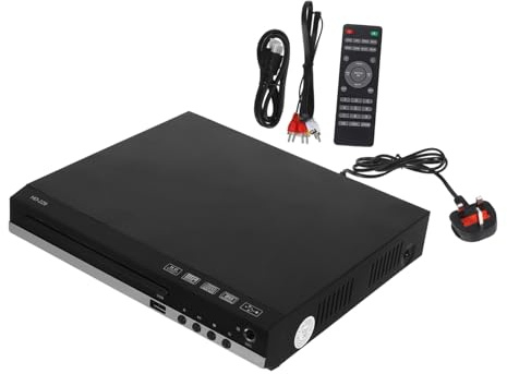 SHINEOFI Compact Mini Dvd Player for Tv and Home Use High-resolution Multimedia Player with User-friendly Operation Supporting Vcd and CD Playback