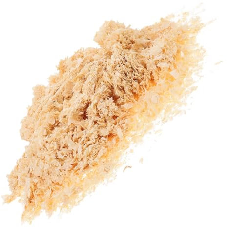 COLLBATH 1 Tampon à copeaux de Bois Naturel literie Blanche litière de Bois Fournitures de literie pour Animaux de Compagnie copeaux de litière pour Hamster sciure Khaki