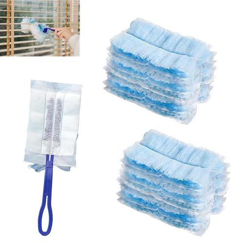 30 recambios de plumero compatibles con flash, equipados con 1 plumero reutilizable para mango de limpieza, imán de fibra ultrafina desechable, utilizado para limpiar muebles, oficinas, persianas