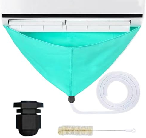 Kit de limpieza de aire acondicionado, cubierta de limpieza de aire acondicionado, kit de campana de lavado para dispositivo montado en la pared, dormitorio, cocina, hogar, apartamento, dormitorio