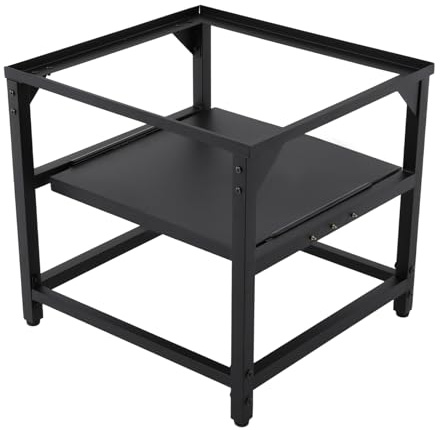 Waschmaschinensockel, Stabiler Metall Waschmaschinen Untergestell Waschmaschinensockel Trocknerständer mit Regal Tragfähigkeit 150kg für Waschmaschinen und Trocknern 60 * 56 * 52 cm Schwarz