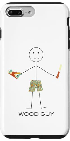 Drôle de Travail du Bois pour Homme Coque pour iPhone 7 Plus/8 Plus