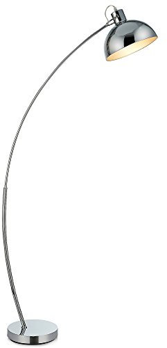 Versanora Lámpara LED de pie estándar cromada y curvada Arco VN-L00024EU