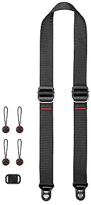 Peak Design Slide Lite Black - Camera Strap for Beginners DSLRs and Larger Mirrorless System Cameras