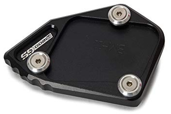 Carrfan Seitenständer-Platte Pad Motorrad Zubehör Fuß Seitenständer Erweiterung CNC Aluminium Kompatibel mit BMW R1200 GS 2007-2012 R1200 ADV 2008-2012