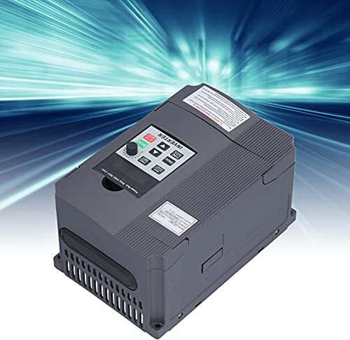 Fafeicy AT1-2200S Convertisseur de Fréquence VFD 2.2kW, Entrée DC220V, Sortie Triphasé 0-380V, Régulateur de Vitesse Universel VFD, pour Moteur, Machine CNC, Transformateurs d'alimentation