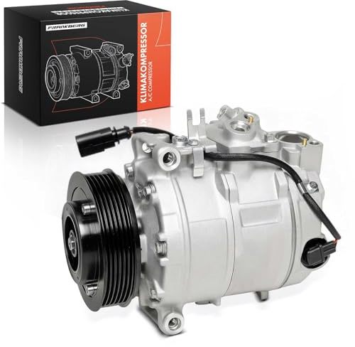 Frankberg Klimaanlagen Kompressor mit Kupplung Benzin 8E0260805S | Kompatibel mit A6 4B2 4B4, A4 8E2, A4 Cabriolet 8H7, A6 Avant 4B5 4B6, A4 Avant 8E5
