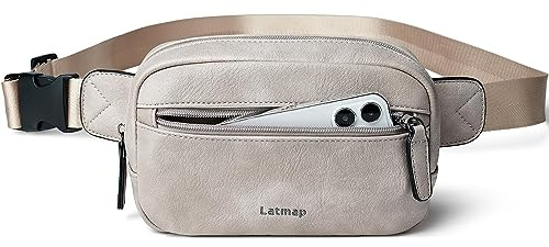 LATMAP Bauchtasche Damen & Herren wasserdichte Gürteltasche Stylische Fanny Pack für Festival Hüfttasche Handytasche Herren Brusttasche für Outdoor Aktivität
