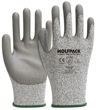 WOLFPACK LINEA PROFESIONAL Guantes Anticorte Fibra De Vidrio Talla 9