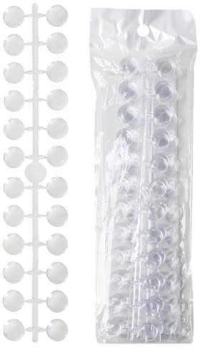 YUUSIKCO Unghie finte per espositore,120 Pezzi Dispaly Unghie per Smalto con Supporto Anello Diviso - 5 Set