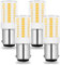 XIMNCHNI 4W Ampoule LED B15D Blanc Chaud 3000K, 400LM B15D LED Lampe Équivalent 40W Halogène, Ampoule à Baïonnette B15D pour Hotte Aspirante, Machine à Coudre, Lot de 4