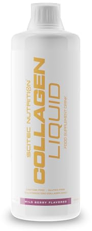Scitec Nutrition Collagen Liquid - 10.000 mg Colágeno Hidrolizado y Vitamina B6-40 Porciones - Apoya el Metabolismo Proteico, 1000 ml, Fruta del bosque