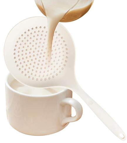Scolapasta scolapasta, cucchiaio da cucina per skimmer – Utensili da cucina – Setaccio a pala, colino per pasta con manico lungo, per cucina, cottura e cottura