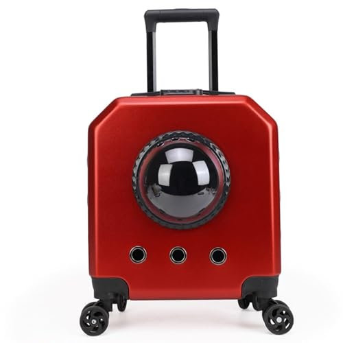 Rucksack für Ausflüge mit Haustieren, Transportbox auf Rädern, Trolley für Haustiere, Trolley für Haustiere für draußen, Trolley kann angepasst werden, für Wanderungen und Spaziergänge im Freien(Wine