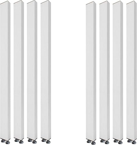 XZZHSM Palo divisorio per la Privacy, palo divisorio con Stecche Metalliche per la Protezione della Privacy con Piedino Regolabile, Altezza 70-240 cm, Colonna con griglia Decorativa Cava per soggio
