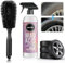 SilverChry Pulitore Cerchi Auto, Iron Remover 454ml + Spazzola Cerchi Auto, Decontaminante Auto Carrozzeria - Pulizia Cerchi Auto - Elimina Residui delle Pastiglie dei Freni e lo Sporco dei Cerchioni