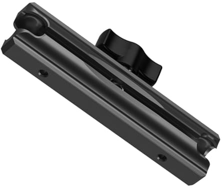 iMESTOU CNC-Aluminium-Motorrad-Lenkerklemme mit zwei 1/4-Zoll-Anschlüssen – universelle 2,5 cm Doppelbuchsenarm-Kugelhalterung für GoPro/RAM, werkzeuglos, verstellbare Handy-/Kamerahalterung