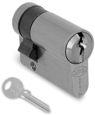 Amig - Låscylinder - Storlek: 40 mm (30-10) - 6 stift - Anti-dricks- och stötskyddssystem - Borrskydd - Inkluderar 3 nycklar - 65 mm fästskruv