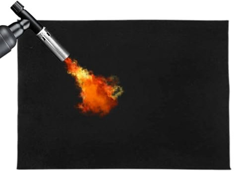 Fireproof Blanket for Fireplace – Heavy Duty Heat Resistant Mat | High Temperature Fiberglass Shield Pad for Incense Burner, Welding, BBQ, Camping, Stove, Pit, Home Safety Use