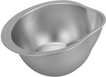 Ipetboom Scolapasta Acciaio Inossidabile Multifunzionale con Rete Fine Ciotola per Lavare Frutta e Verdure per Uso e Regali