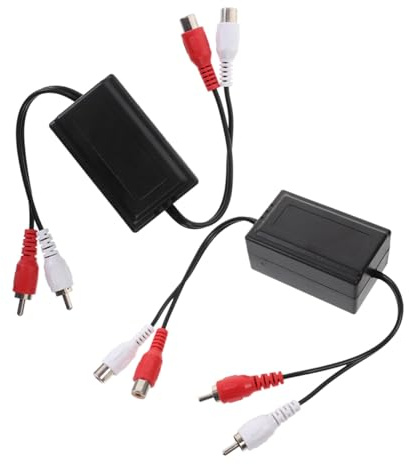 CIYODO 2pezzi Filtro Antirumore Per Auto Isolatore Di Rumore Per Impianto Stereo Dispositivo Di Rimozione Del Rumore Isolatore Loop Per Auto Filtro Per Amplificatore