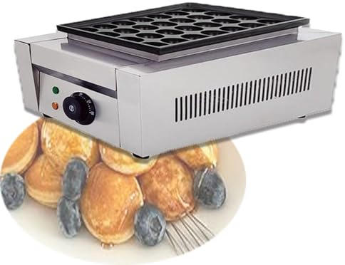 Antiaderente Máquina Eléctrica Para Postres Con Doble Placa Antiadherente, Acero Inoxidable, 2000 W, Para Waffles, Panqueques, Crêpes, Uso Doméstico O Comercial(Single)