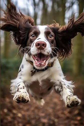 500 pcs an English Springer Spaniel'S Jigsaw Puzzles for Adults Home Garden Family Wall Decor Picture Woods Puzzles