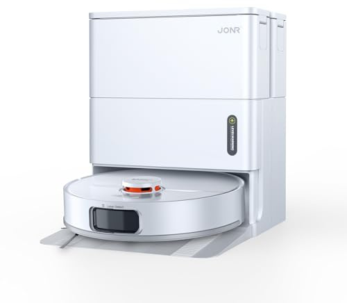 JONR T5 PRO GEN2 Saugroboter mit Wischfunktion, 15000Pa Saugkraft - Weiß | 75℃ Heißlufttrocknung, Präzise LiDAR Navigation, Geeignet für Haustierfamilien, Seniorenhaushalte und berufstätige Personen.